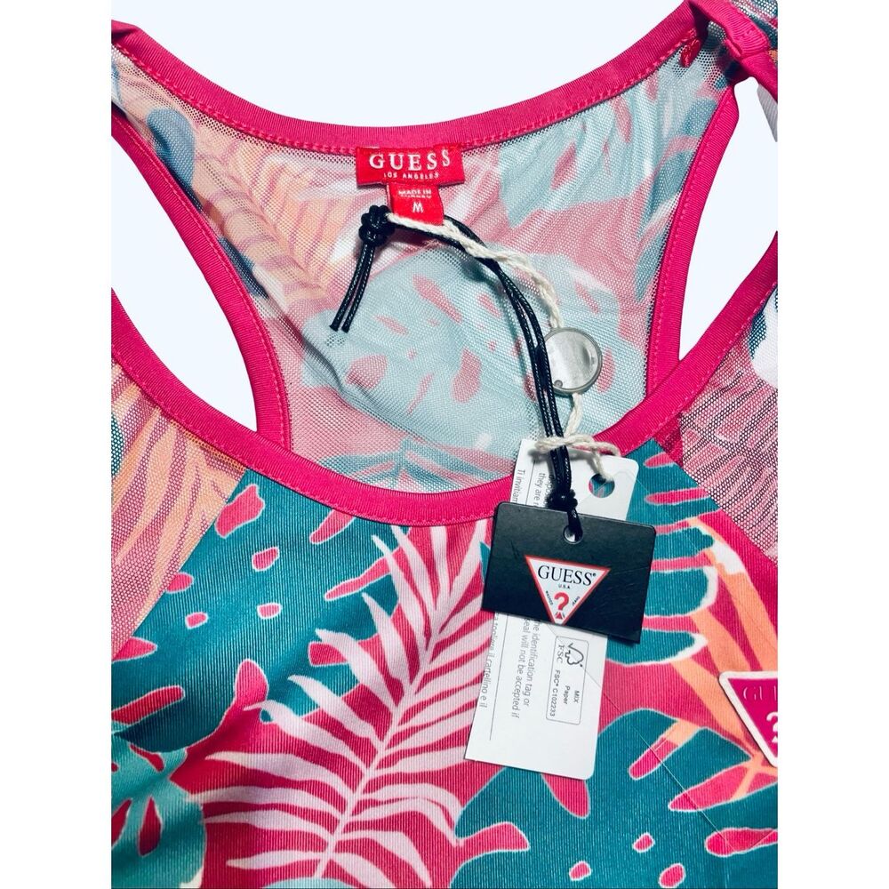 GUESS Tropical Athletic Top NWT - Picture 5 of 5